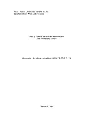 guia rapida sony pd 170