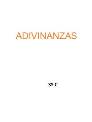 ADIVINANZAS