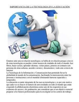 Importancia de la tecnologia en la educación