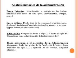 Surgimiento de la Administración