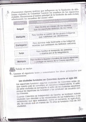 Nuevas ciudades de Colombia después de la Independencia