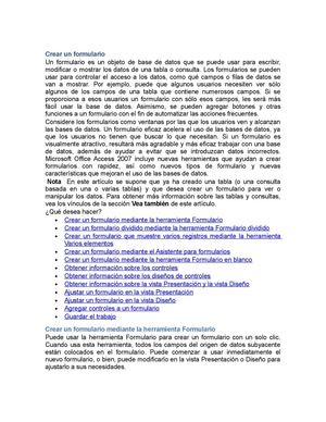 FORMULACION Y CONSULTAS EN ACCESS