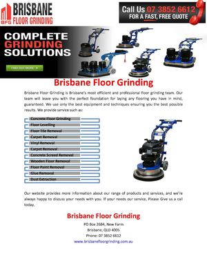 Brisbane Floor Grinding