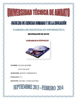 Recuperacion de datos