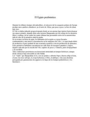 el Egipto predinástico