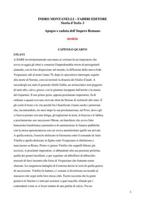 STORIA I Flavi - Indro Montanelli - Stralci