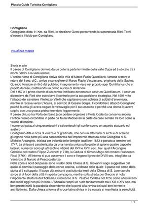 Guida Turistica Contigliano