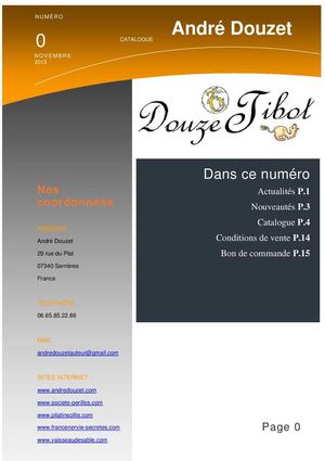 Catalogue novembre
