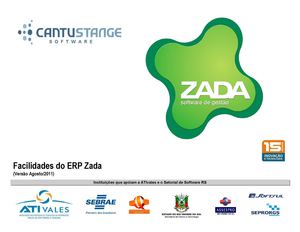 Facilidades do ERP ZADA