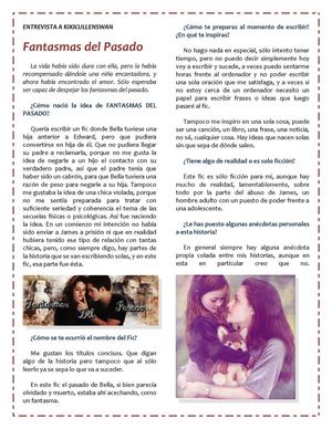 Entrevista a Kikicullenswan - Fantasmas del Pasado