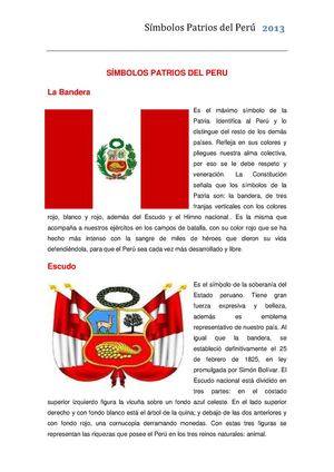 Simbolos Patrios del Perú