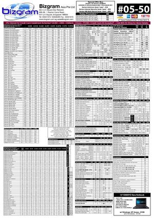 16th November 2013 Bizgram Asia Pricelist Simlim Square #05-50