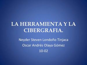 herramientas y cibergrafia