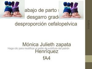 diapositivas monica jefe martha desproporcion cefalopelvica