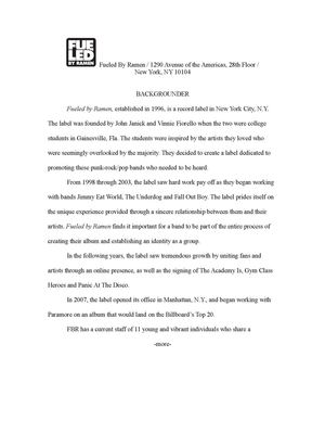 Media Kit: Fueled by Ramen