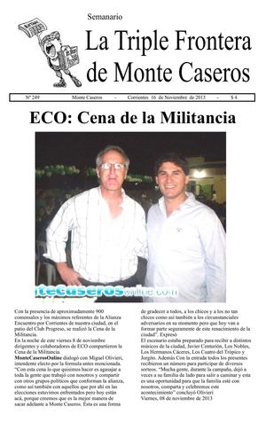 AQUI ESTA PUBLICADO EL SEMANARIO LA TRIPLE FRONTERA