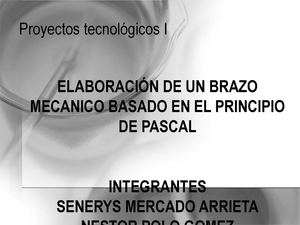 ELABORACION DE UN BRAZO MECANICO