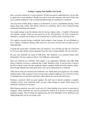 Getting A Laptop That Satisfies Your Needs