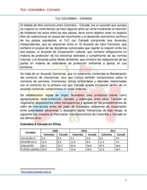 TLC Colombia - CANADÁ