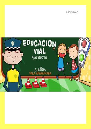 PROYECTO EDUCACIÓN VIAL
