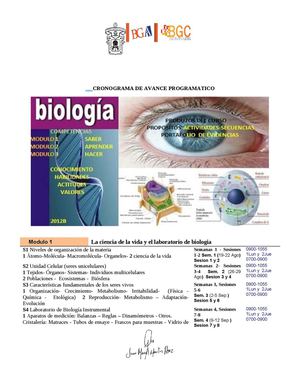 D BIOLOGIA I AVANCE PROGRAMATICO 2013B