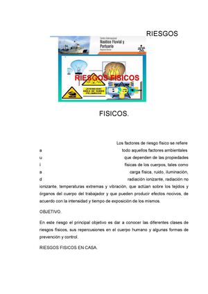 RIESGOS FÍSICOS. PAOLA BLANDON