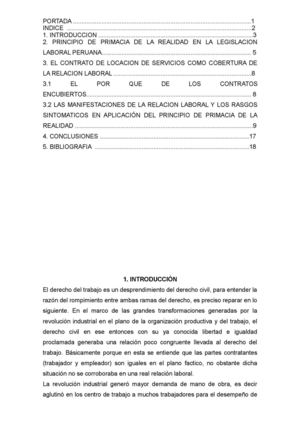 EL PRINCIPIO DE PRIMACIA DE LA REALIDAD