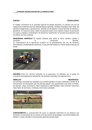 TECNOLOGIA EN LA AGRICULTURA
