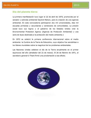 REVISTA DIGITAL DEL DIA DEL PLANETA