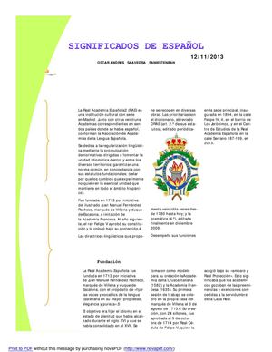 significados de español