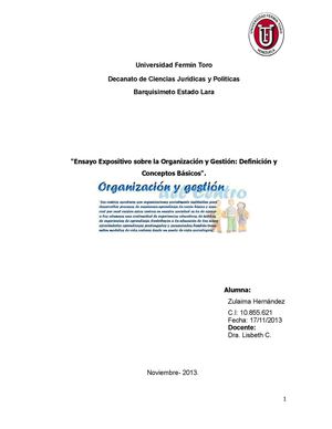 Organización y Gestión