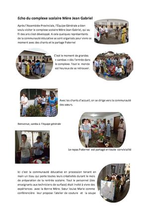 GABON - ECOLE Mère Jean Gabriel