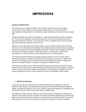 impresoras