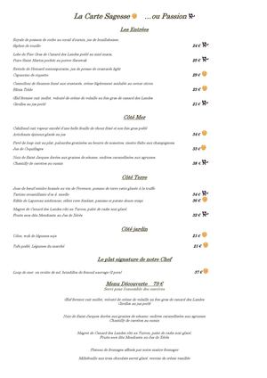 Carte Restaurant 360°