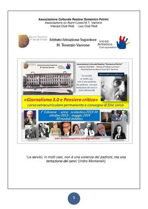 Corso di Giornalismo 3.0 -