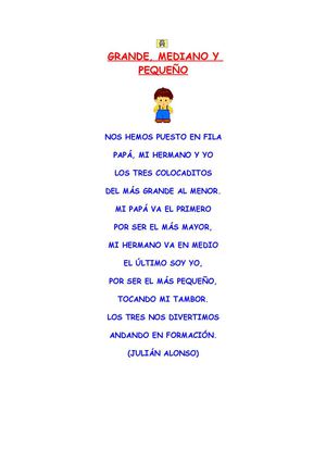 Poesía Grande Mediano Pequeño