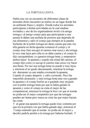 LA TORTUGA LENTA