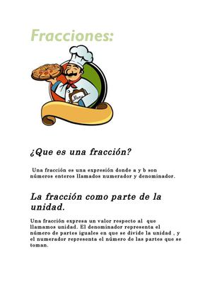Fracciones.