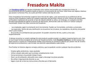 Fresadora Makita
