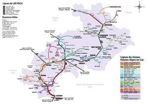 Plan des lignes 05 Voyageurs