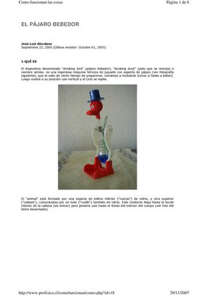 Pájaro bebedor
