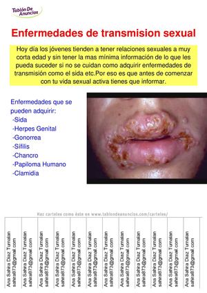 si en algo aprecias tu salud cuidate e informate sobre las enfermedades de transmision sexual