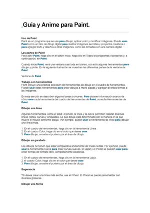 Guia y anime para Paint