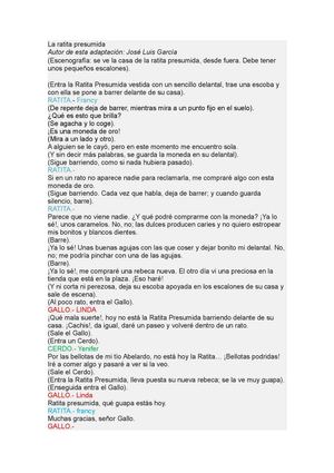 LA RATITA PRESUMIDA... :D