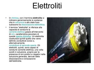 elettroliti