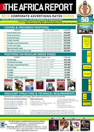 The Africa Report - Rates card