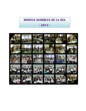 Modelo de Asamblea de la OEA