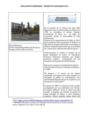 Historia Local. Plaza Echaurren