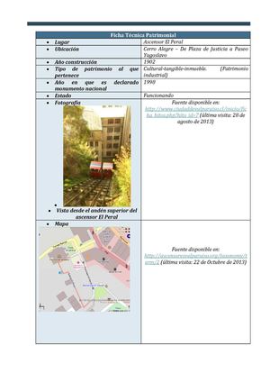 ficha - ascensor el peral