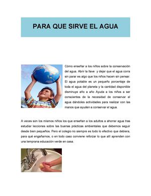 Importancia del Agua 